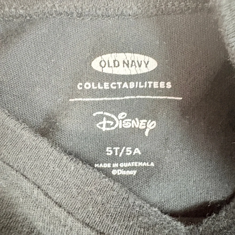 Old Navy Mickey Mouse Graphic Tee Kids 5T‎ Black Excellent Short Sleeve Disney